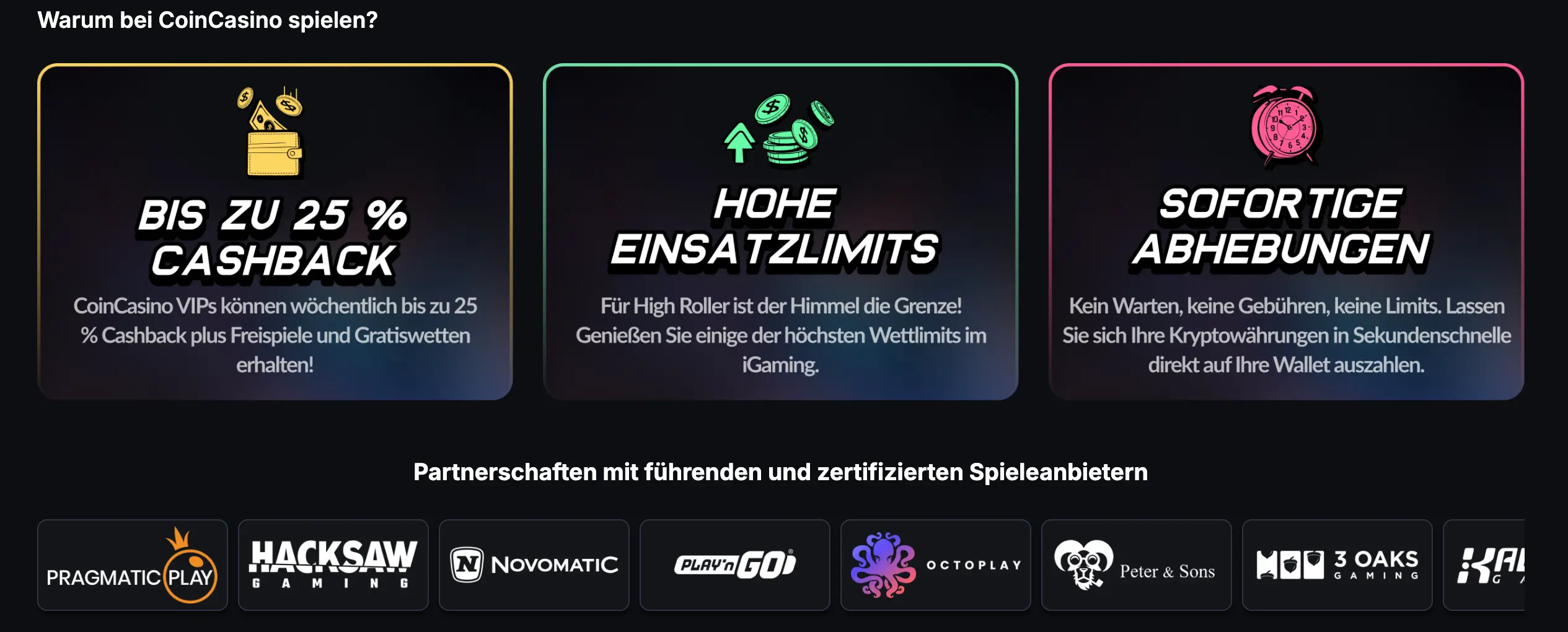 CoinCasino anmeldung